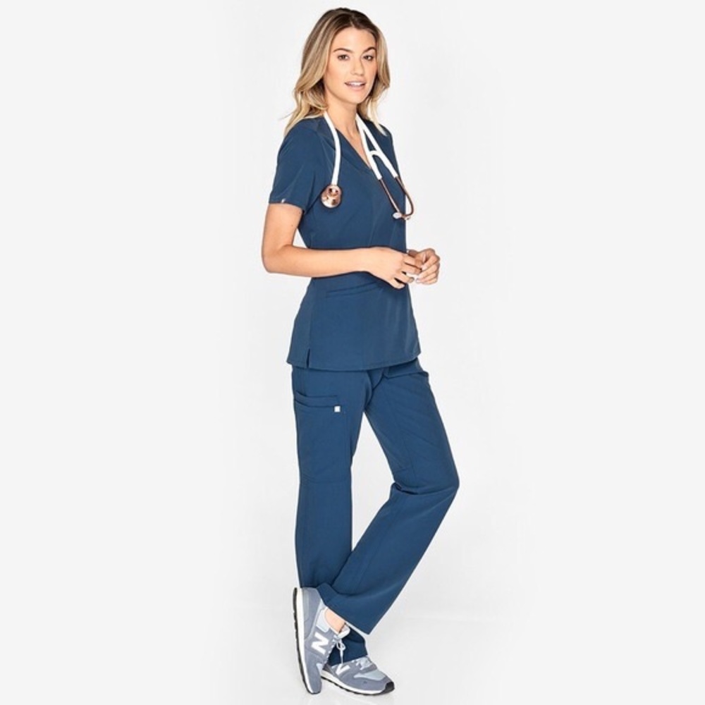 Figs Dark Harbor Kade Cargo Scrub Pants